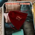 thumbnail image 3 of WHAMVOX 2Pack Blow Dryer Bag With Dark Red Velvet For Organization At Home And Travel, 3 of 8