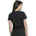 thumbnail image 5 of Dickies Gen Flex Medical Scrubs Top for Women V-Neck 817455, M, Black, 5 of 8