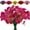 Fushia, variant on Sinhoon 8 Bundles Fake Flowers Outdoor Silk Flower UV Resistant Faux Flowers Shrubs Plastic Artificial Flower Outside Fake Plants for Hanging Planters Porch Home Window Spring Summer Decor(Deep Red)