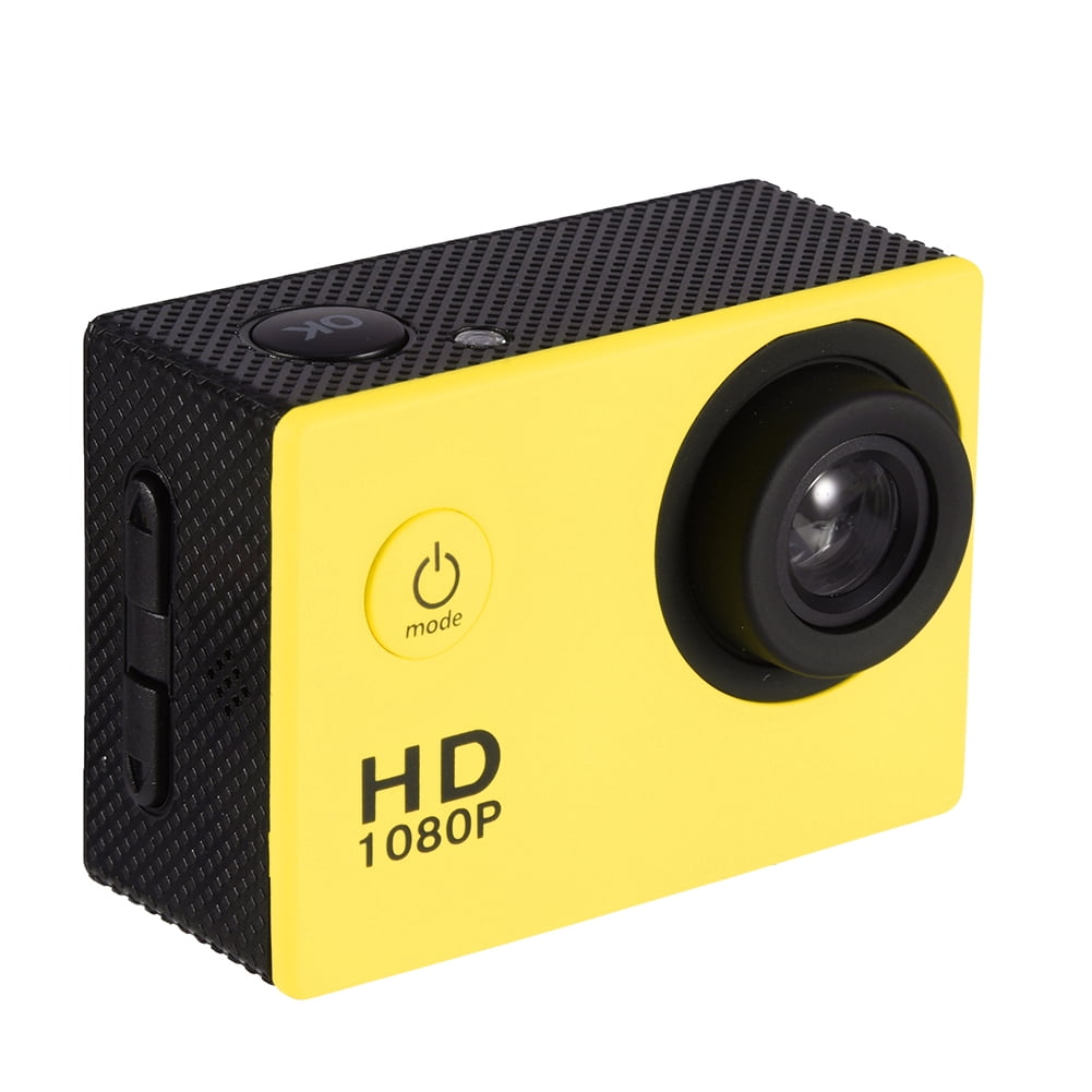 Cámara de acción FHD 1080P 12MP, cámara impermeable submarina de 98 pies /  98.4 ft con 2 baterías, cámara deportiva gran angular con kit de accesorios