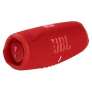 JBL Charge 5 Red Portable Bluetooth Speaker w/Divvi! Hardshell Case Bundle