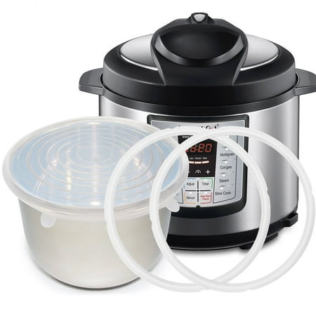 Silicone Sealing Ring Gaskets (2) + Silicone Inner Pot Lid Cover (1) Accessories