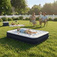 thumbnail image 4 of Atilioo Air Mattress with Built-in Pump, Inflatable Airbed, High Durability Blow Up Mattresses for Camping Home Camping Travel, 660lb Max, Twin Size 16 Inch, Black, 4 of 11