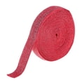 thumbnail image 4 of Cinta elástica plana con purpurina para costura de pantalones, cinta elástica, 6 pulgadas rojo Hugo Pliegue sobre la banda elástica de costura, 4 of 6