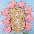 thumbnail image 3 of 8 unidades de moldes para galletas de animales, moldes de plástico para hornear para postres Sugarcraft Feliz Sencillez, 3 of 5