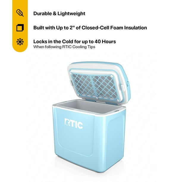 RTIC 8 QT Hard-Sided Personal Cooler, Fits 12 Cans, Road Trip