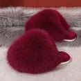 thumbnail image 4 of SBYOJLPB Women's Solid Color Slipper Closed-Toe Warm Comfortable Slippers, 4 of 5