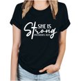 thumbnail image 2 of Fiudx Tops para Mujer Tops con Estampado de Moda para Mujer, Blusa de Manga Corta con Cuello Redondo, Camisetas, 2 of 4