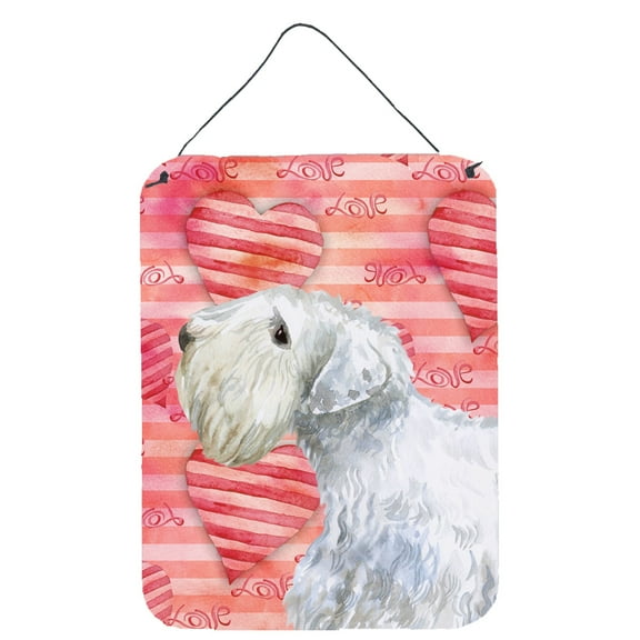 Carolines Treasures BB9771DS1216 Sealyham Terrier Love Wall or Door Hanging Prints Red 12WX16H multicolor