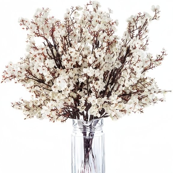 15 Pcs Soft Silk Artificial Baby's Breath Flowers | Home Decoration Flower Arrangement Wedding Centerpieces Diy Crafts Elegant Versatile Decor