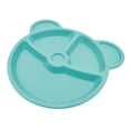 thumbnail image 2 of Mainstays Plastic Aquarelle Blue 3 Compartments Bear Shaped Kids Divider Plate, 1 Piece, 2 of 6