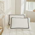 thumbnail image 3 of Move Over White Duvet Cover Set 2 Pieces 100% Washed Microfiber Pom Poms Pattern Shabby Chic Bedding Sets Twin No Filling, 3 of 7