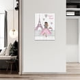 thumbnail image 3 of Pink Eiffel Tower Wall Art Romantic Paris Fashion Women Canvas Wall Decor Butterfly Eiffel Tower Picture Painting Print Modern Atwork For Girls Women Room Bathroom Office Framed Ready to Hang 12"x16", 3 of 6