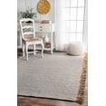 thumbnail image 4 of nuLOOM Flatweave Natural Fiber Fenella Area Rug, 9' 6" x 13' 6", Gray, 4 of 4