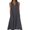 Black, variant on Womens Summer Cotton Linen Dresses 2025 Button V Neck Sleeveless Maxi Dresses with Pockets Casual Vacation Wear