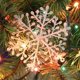 thumbnail image 3 of Adorno colgante de Navidad con purpurina, adorno de copo de nieve, nieve blanca, Navidad (6 uds.), 3 of 5