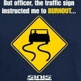 thumbnail image 3 of CafePress - Burnout Traffic Sign 2 Dark T Shirt - Men's Classic Graphic Cotton T-Shirt, 3 of 4