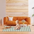 thumbnail image 5 of Sage Green 2 Pieces Kitchen Rug Set Non-Slip Backing Mat Throw for Kitchen Doormat Runner, Anti Fatigue Mats for Kitchen Floor Home Office, Green and White Buffalo Plaid Design, 5 of 5