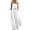 White, variant on Women's Linen 2 Piece Outfits Sleeveless Tank Tops Wide Leg Flowy Pants Summer Casual Dressy Matching Sets with Pockets