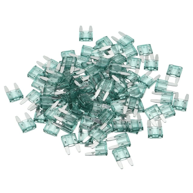 Unique Bargains 100pcs Mini 1AMP APM/ATM Universal Car Fuse Blade Style Fuses for Automotive Car Boat Truck SUV RV Green