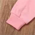 thumbnail image 7 of YONGHS Kids Boys Girls Long Sleeve Hoodie Drawstring Sweatshirt Top with Pocket Activewear Pink 5-6, 7 of 7