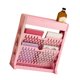 thumbnail image 2 of Estantería para libros, estantería pequeña para almacenamiento, estantería de gran capacidad, fácil acceso para sala de estar, dormitorio, fila única, 2 capas, color rosa, 2 of 10