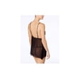 thumbnail image 2 of Linea Donatella Women's Chemise, Wrap and Thong Three Piece Set Black Size Extra Large, 2 of 3