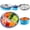 Teal-4, variant on 8 Blue 8-piece Stainless Steel Silicone Feeding Set
