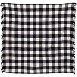 

Black & White Buffalo Check Table Square 52