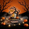 thumbnail image 4 of Halloween Decorations Indoor Clearance, 2D Halloween Spinning Acrylic Tabletop Figurine – Cute Ghost 360-Degree Rotating Ornament, for Mantel, Shelf, Desk & Halloween Gifts (C), 4 of 6