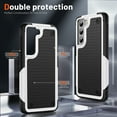 thumbnail image 6 of ELEHOLD for Samsung Galaxy S21 Ultra 5G 2021 Fit Case, Military-Grade Dual Layer Raised Frame Screen & Camera Lens Protective Armor Hybrid PC+TPU Anti-Drop Shockproof Slim Rugged Case,White, 6 of 8
