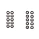thumbnail image 1 of 10x Negro Ceramica Guías de Varilla de Cebo Reparación de Anillos de Ojos Set DYNWAVEMX Anillo de cerámica de guía de caña de pescar, 1 of 8