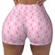 thumbnail image 2 of Fotbe Breast Cancer Awareness5 Shorts Sin Costuras – Shorts Deportivos de Cintura Alta para Mujer, Elásticos para Gimnasio, Yoga, Running o Ciclismo-Medium, 2 of 8