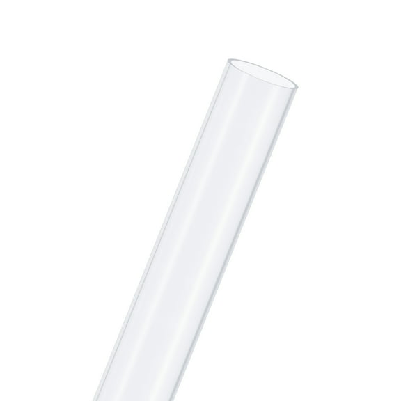 1-Pack Clear Rigid Pipe, 28mm(1.1") ID x 30mm(1.18") OD 1ft Round Plastic Tube for Water Pipe/Fish Tank/Wire Protection, High Hardness Tubing [305mm, Clear Blue]