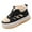 Black, variant on MZXELPRJD Fleece Sneakers for Girls Running Tennis Shoes Lightweight Breathable High Top Barefoot Shoes Minimalist Sneakers Comfortable Non-Slip Walking Shoes Toddler Little Big Kid