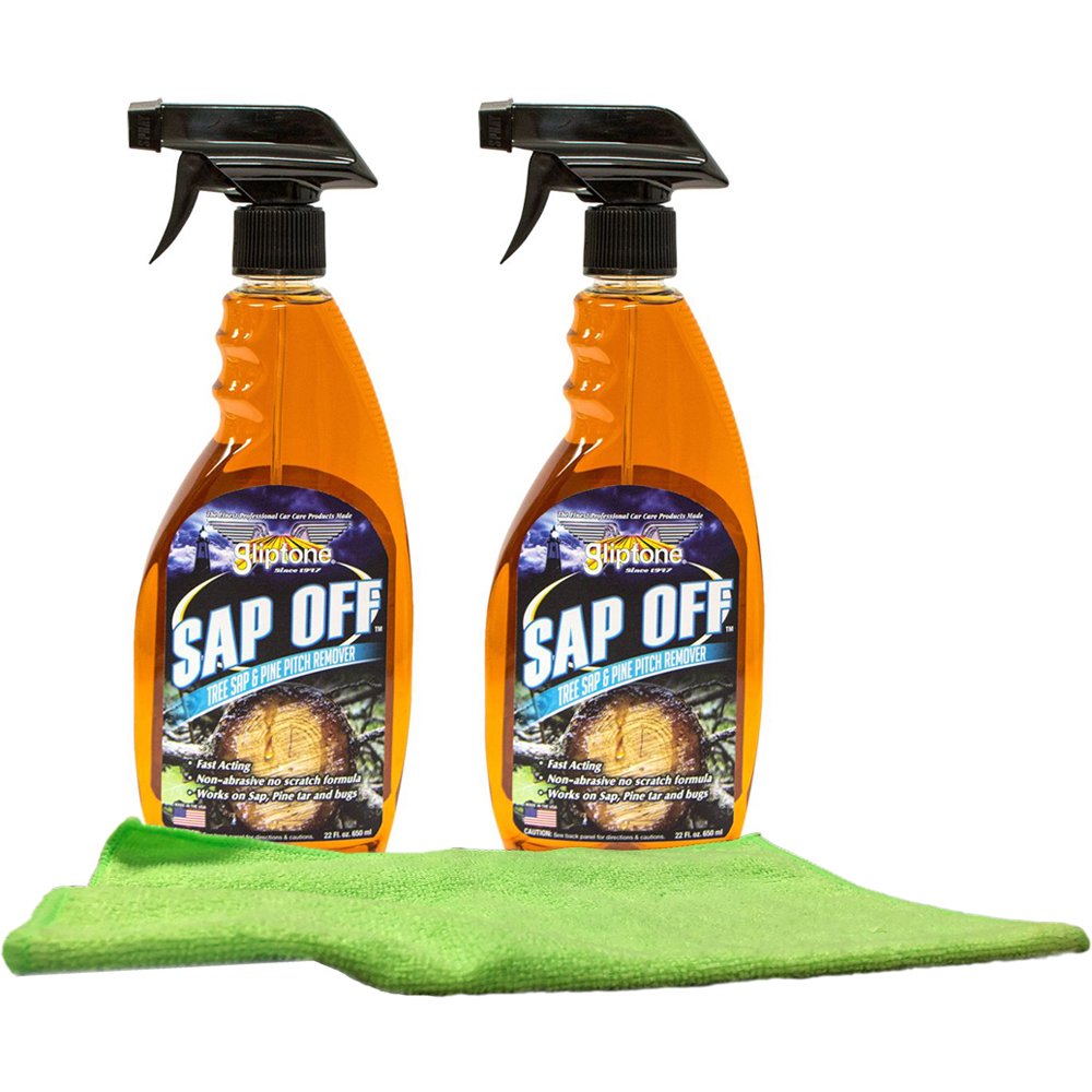 Gliptone Sap, Tar & Bug Remover (22 oz) Bundled with a Microfiber Cloth