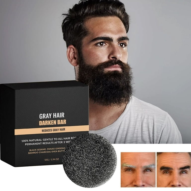 HYLLai Gray Hair Reverse Bar – Natural Darkening Shampoo Soap