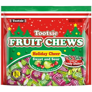 Fruit Chews Holiday Cheer, Individually Wrapped, Sweet and Sour Candy, 11 oz