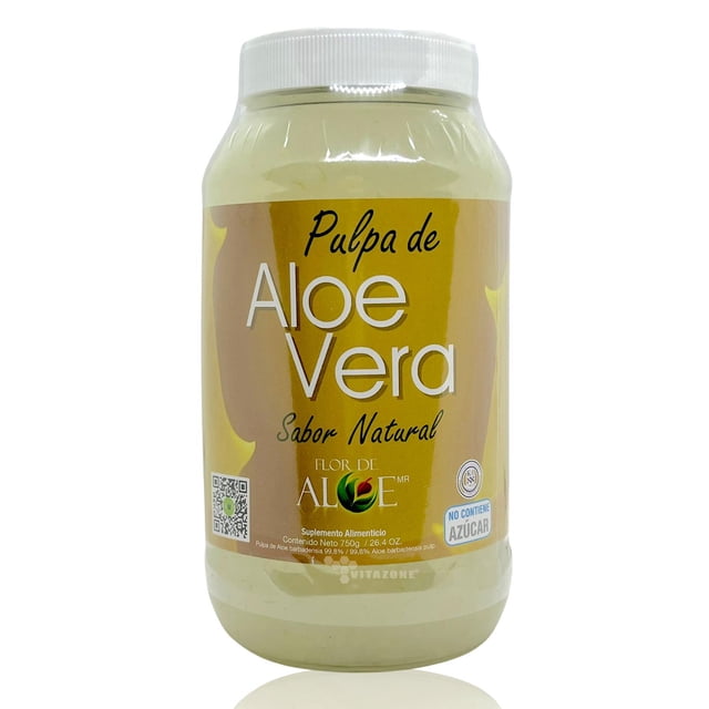 Pulpa de Aloe Vera 100% Aloe Barbadensis Sábila Natural. Flor de Aloe FLORDEALOENATURAL