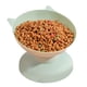 thumbnail image 4 of Cuenco alto para gatos con boca oblicua elevada para evitar caídas, cuenco elevado inclinado para alimentación de alimentos para gatos, perros pequeños y medianos, verde, 4 of 5