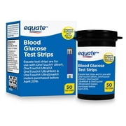 Equate Blood Glucose Test Strips, 50 Count