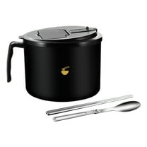 Nkmbld Unbreakable Cereal Bowls Set 304 Stainless Steel Large-Capacity Instant Sammy Bowl, College Dorm Room Essentials, Black