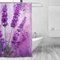 thumbnail image 4 of Watercolor Lavender Shower Curta inch 72x72 inch For Bathroom, Waterproof Fabric Quick Dry Soft Decoration Set, 4 of 5