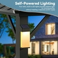 thumbnail image 6 of Modern Shade 10' x 10' Hardtop Metal Gazebo with Galvanized Steel Roof, LED Lights for Backyard, Deck, Garden, 6 of 8