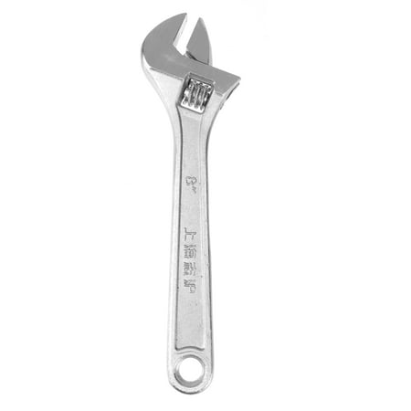 

8 Inch 200MM Heavy Duty Wide Open Adjustable Wrench Hand Tools (Silver)