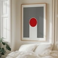 thumbnail image 6 of Red circle with black and white stripes - Illustration Geometric Line Art Modern Art Abstract Minimalist Pop Art Bauhaus Unframed Wall Art Print 9 x 12 inches, 6 of 13