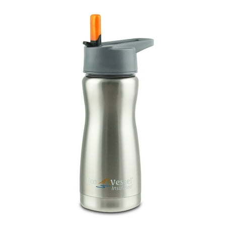 water straw bottle frost stainless steel insulated 13oz
