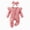 A1120-Pink, variant on NOLDARES Newborn Baby Girl Clothes Jumpsuit Set Ruffle Romper Headband One-Piece Coming Home Outfits Fall Clothes,A1120-White