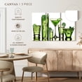 thumbnail image 4 of Elephant Stock Green Lime Cocktails Wall Art - Horizontal Multi Panel Canvas - Living Room Wall Decor - Food And Drink Multi Panel - Green And White Decor - 23" x 14", 4 of 4