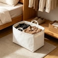 thumbnail image 6 of Rectangular Storage Basket,Washable Collapsible Canvas Organizer Bin with Sturdy Handles for Closet Bedroom Dormroom, 6 of 6
